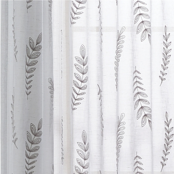 🆕Better Homes&Gardens Embroidered Botanical Sheer Curtain, Single Panel - Picture 2 of 16